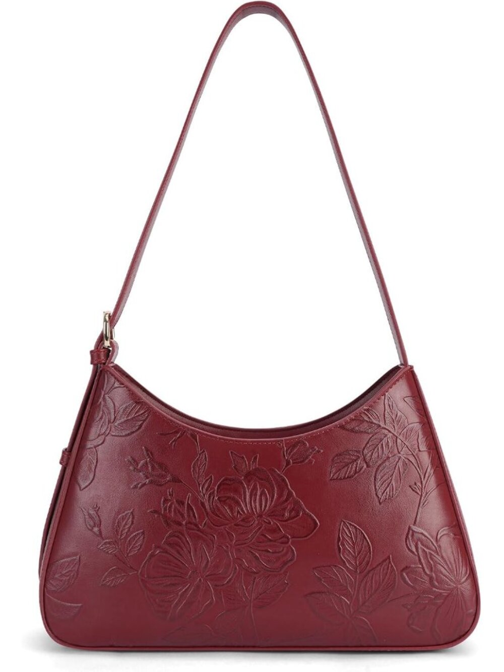 Shoulder Bag for Women Vegan Leather Crescent Hobo Bag Clutch Underarm Purse Top